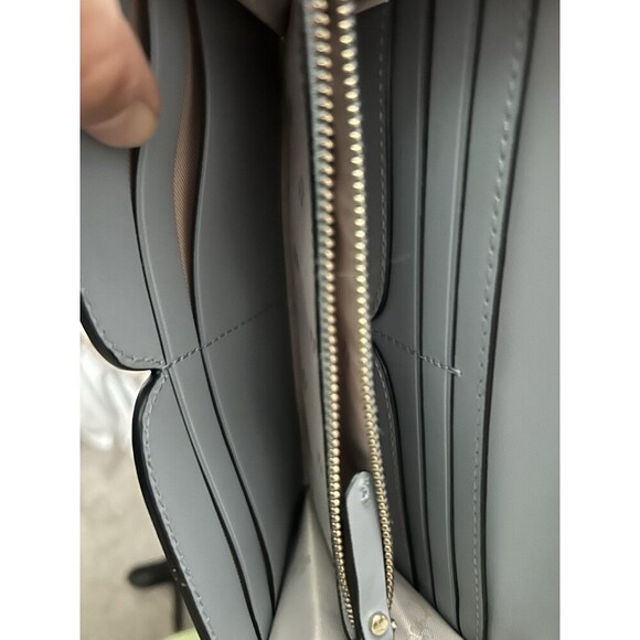 Kate Spade Smooth Italian Leather lula Crossbody Wallet Blue Color New - Picture 8 of 10